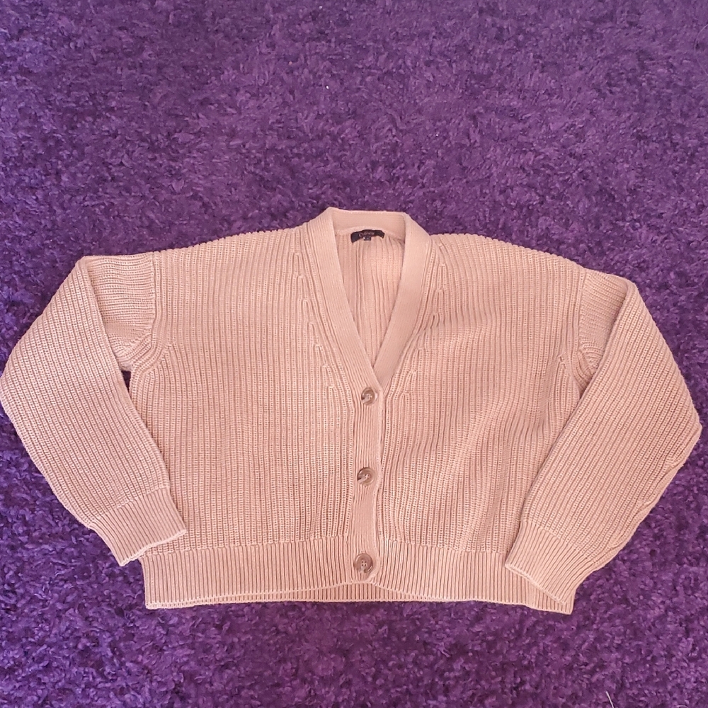 Women's Quince Camel Small Cardigan Sweater